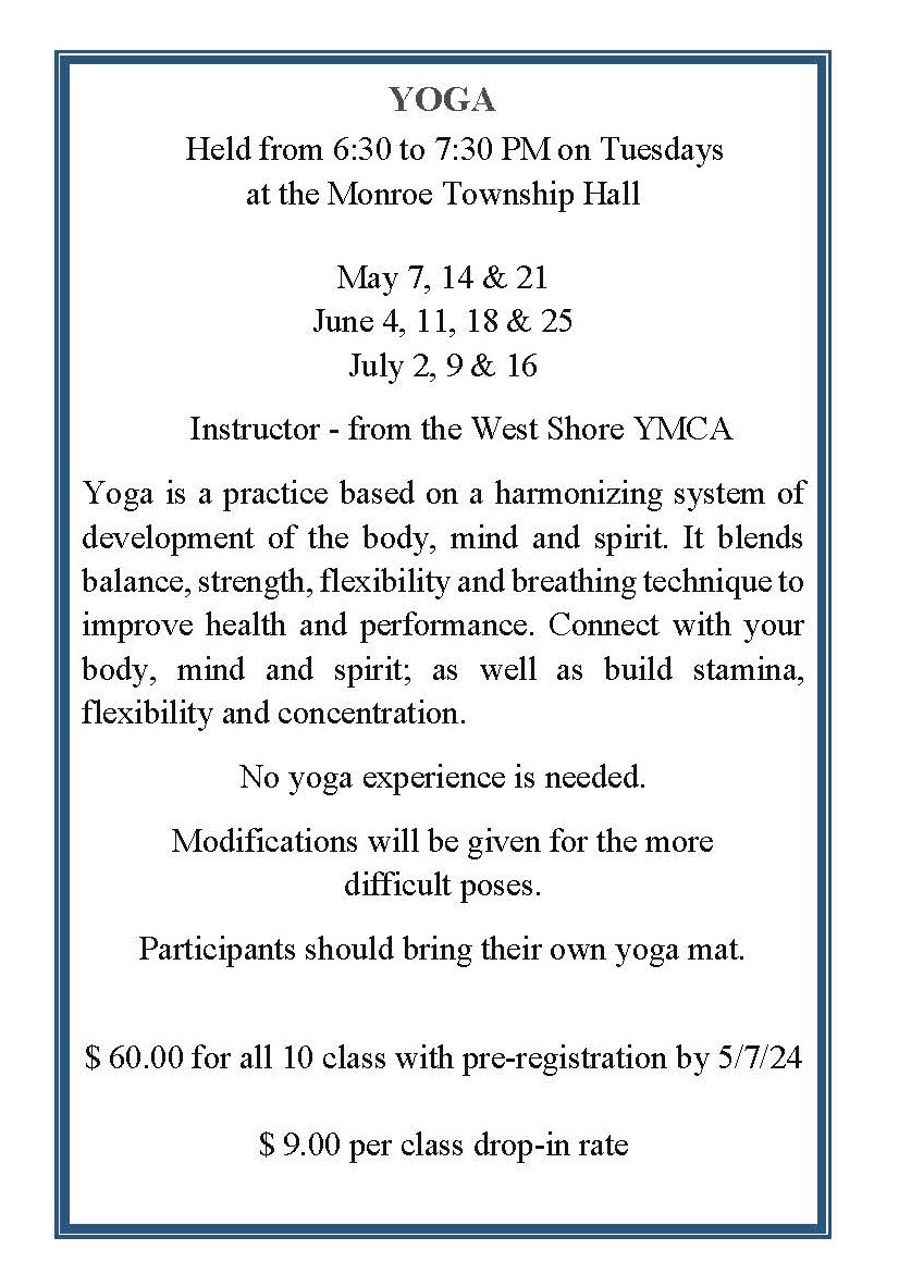spring 2024 yoga